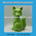 Green ceramic fox figurine in superior quality